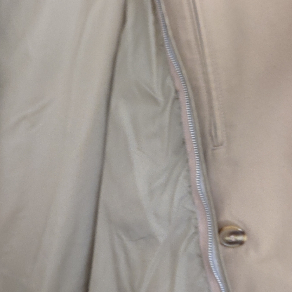 Men's Beige Double-Breasted Trench Coat - Picture 11 of 16